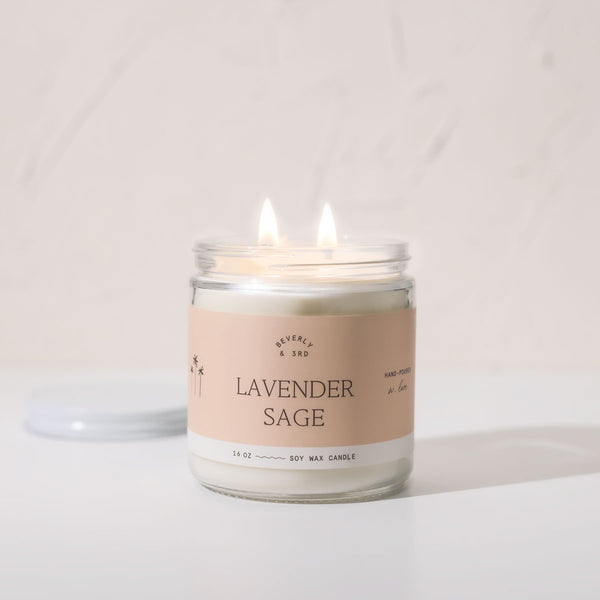 Lavender Sage 16oz Soy Candle