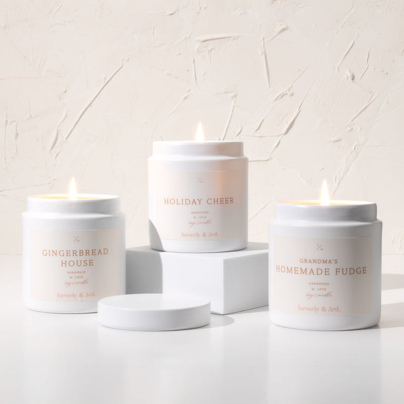 Gingerbread House Christmas Candle