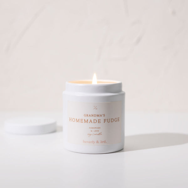 Grandma's Handmade Fudge Christmas Candle