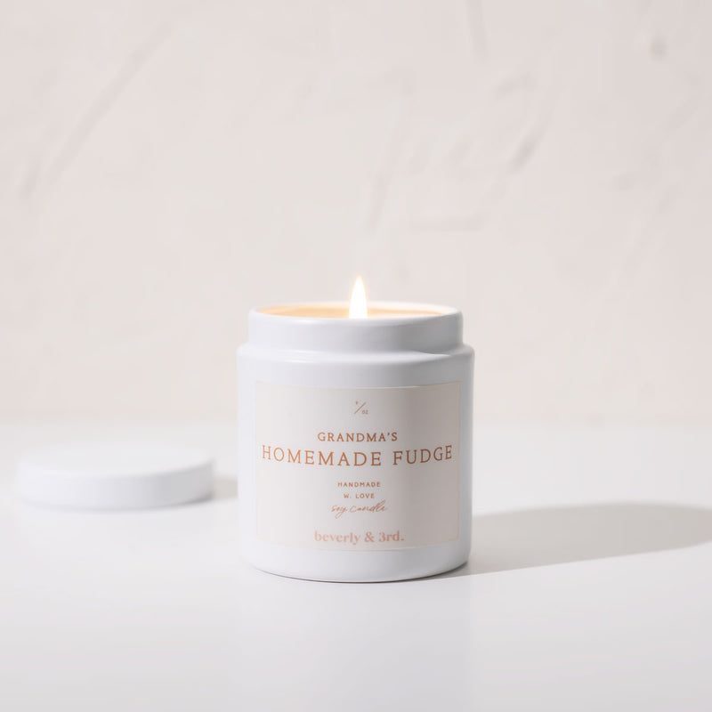 Grandma's Handmade Fudge Christmas Candle