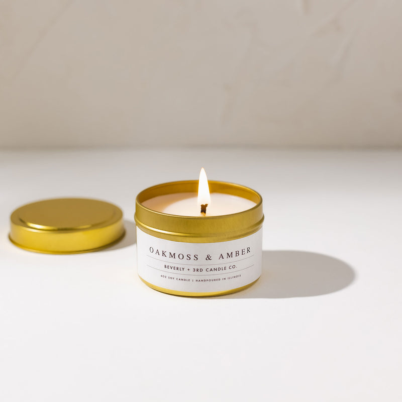 Oakmoss & Amber Travel Tin